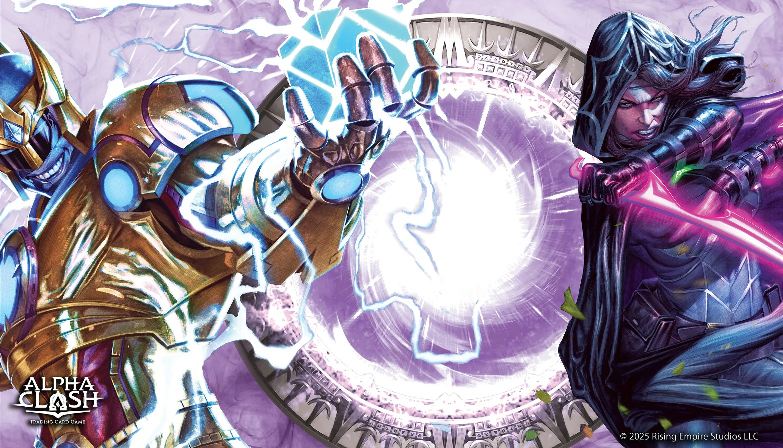 Alpha Aster vs. Clarity Playmat — Alpha Clash